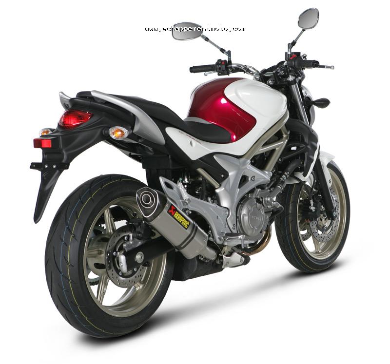 SUZUKI 650 GLADIUS AKRAPOVIC ECHAPPEMENT MOTO